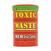 Toxic Waste Red Sour Candy Drum 42 g - Fast Candy