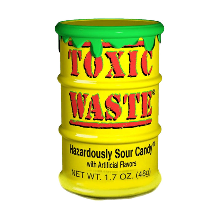 Toxic Waste Yellow Sour Candy Drum 42 g - Fast Candy