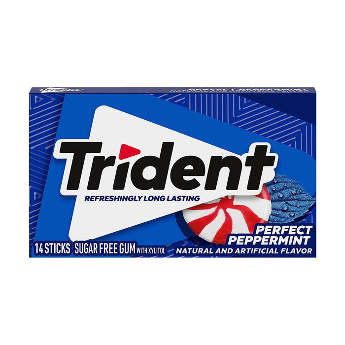 Trident Perfect Peppermint Gum (14 tyggiser) - Fast Candy