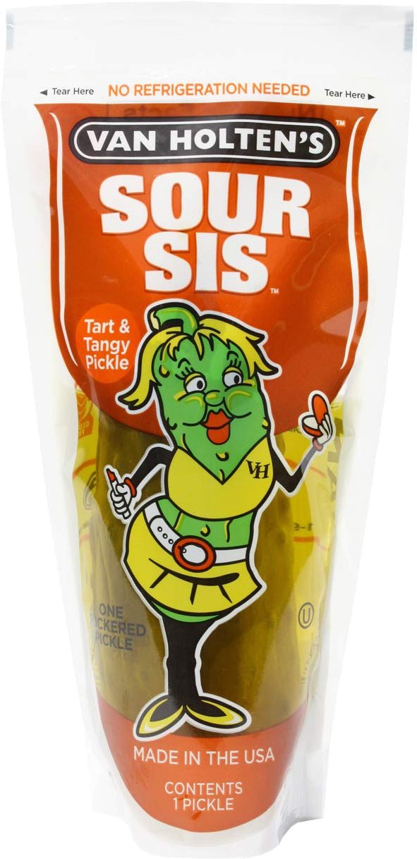 Van Holten Sour Sis Pickle 196 g - Fast Candy