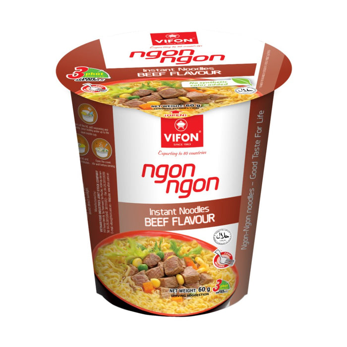 VIFON Beef Noodle Cup 60 g - Fast Candy