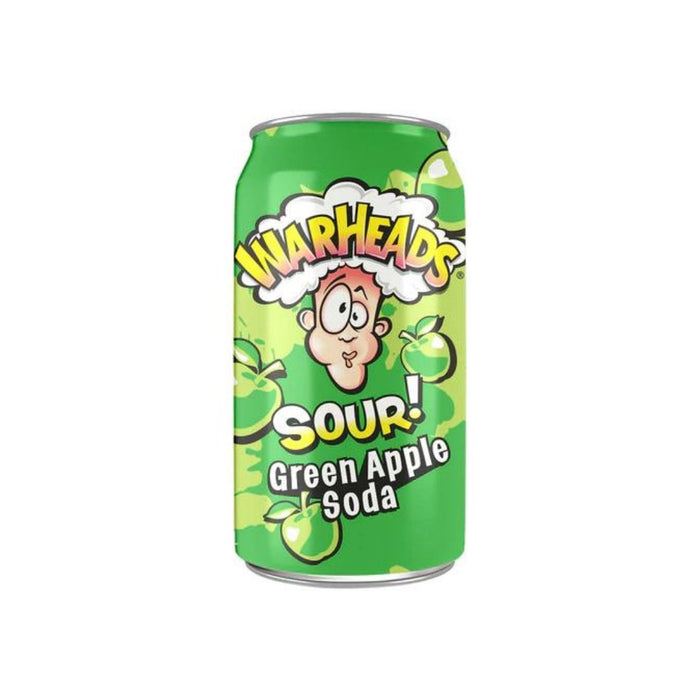 Warheads Sour Green Apple Soda 355 ml - Fast Candy
