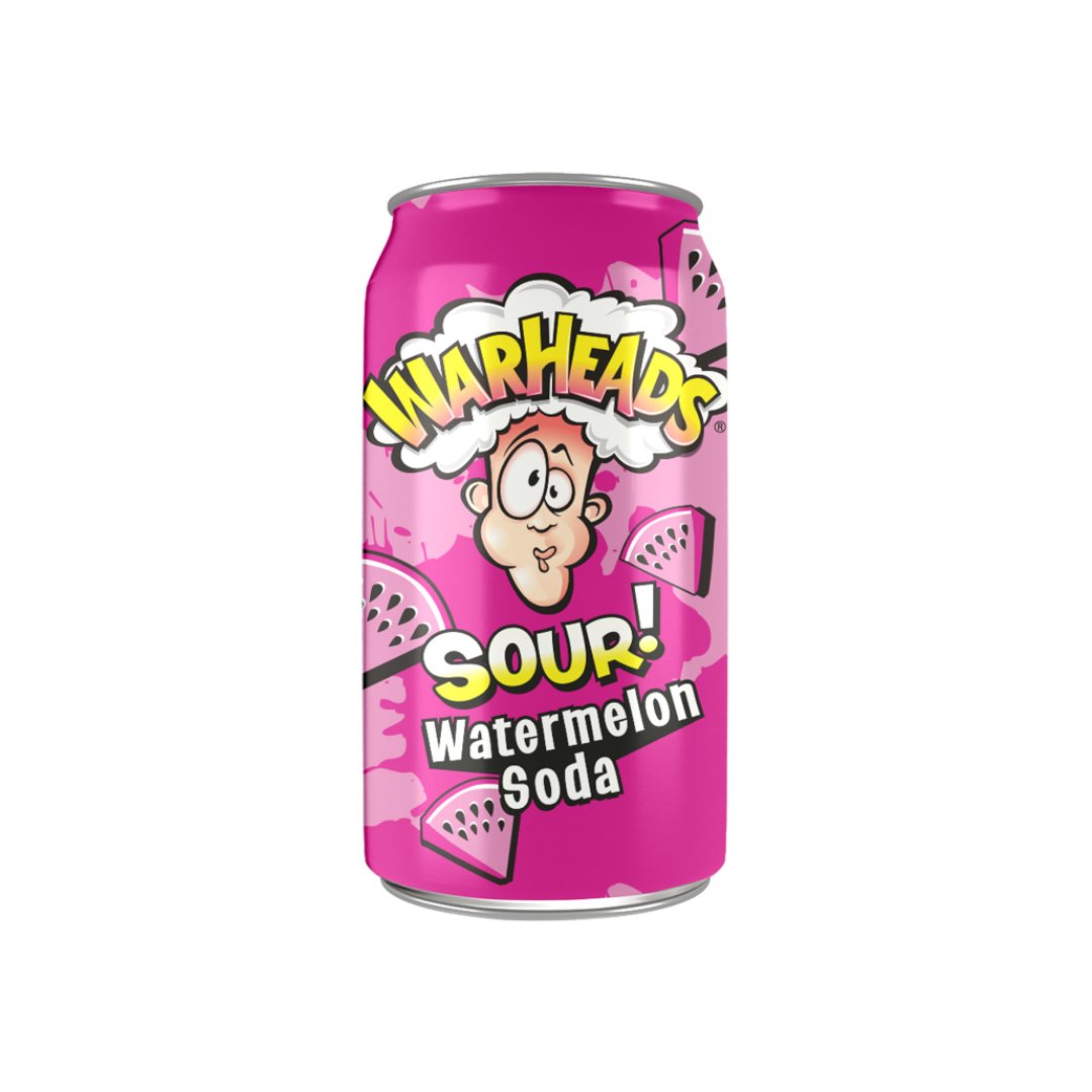 Warheads Sour Watermelon Soda 355 ml - Fast Candy