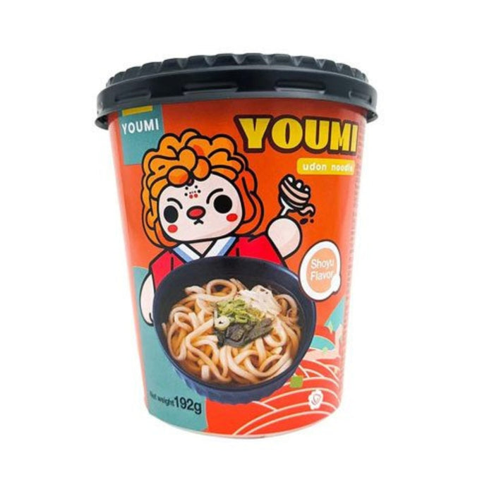 Youmi Instant Shoyu Flavor Udon Noodles 192 g - Fast Candy